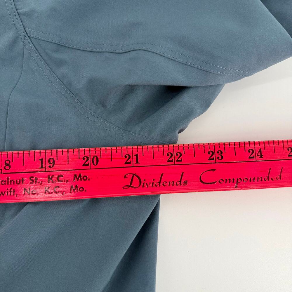KÜHL Stretch Voyagr Rain Jacket Dusty Blue, Waterproof Hooded Anorak, Women's L - Picture 11 of 16